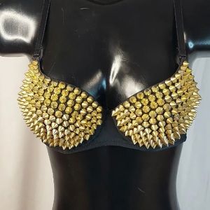 Jerry Beck For Chardes Spiked Bra Size M